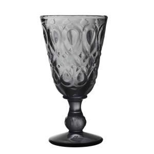 Set de 6 verres à vin gris anthracite Lyonnais La Rochère