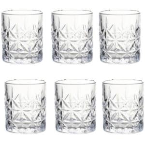 Set de 6 verres à whisky avec motifs embossés 340ML