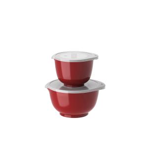 Set de bols à mixer et couvercles 4 pièces  rouge