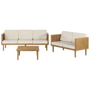 Set de jardin en bois bois clair 5 Personnes