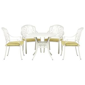 Set de salle à manger d'extérieur 4 personnes en aluminium…