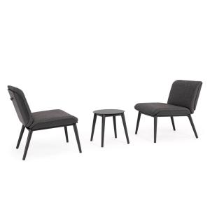 set de  salon de jardin en aluminium et coussins toile anth…