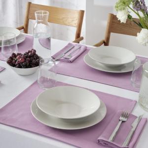 Set de table 100% lin lilas (x2)