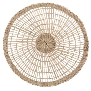 Set de table ajouré en jonc de mer tressé beige
