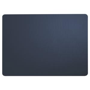Set de table aspect cuir bleu navy 46x33