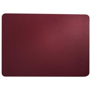 Set de table aspect cuir rouge 46x33