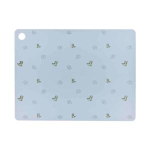 Set de table bleu en sillicone H0,2x45x34cm