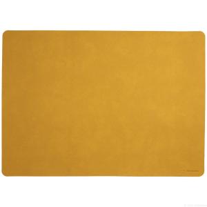 Set de table cuir doux antidérapant en plastique jaune