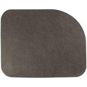 Set de table cuir vegan organique gris foncé 46x37cm