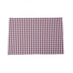 Set de table en coton imprimé vichy rouge 35x50