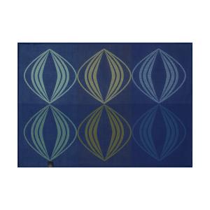 Set de table en coton vision bleu 50 x 36