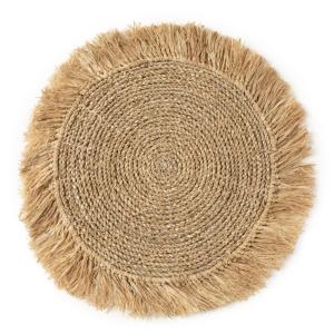 Set de table en herbes de mer et raffia naturel 45x45 cm