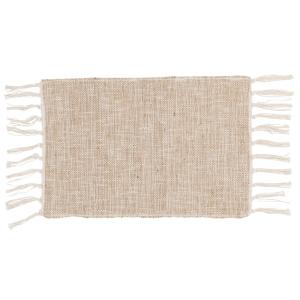 Set de table en jute et coton beige 33x48