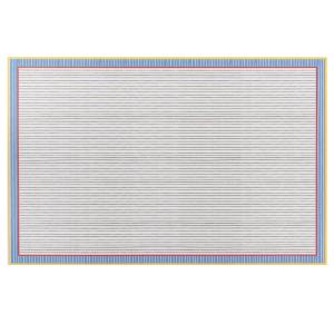 Set de table en polypropylène vert clair, rouge et jaune