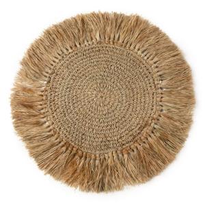 Set de table en raphia et sisal et palmier naturel 45x45 cm