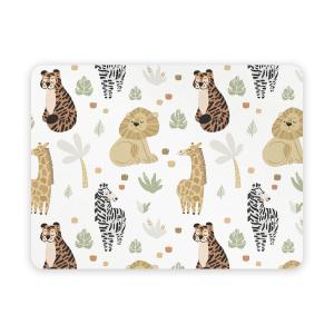 Set de table en vinyle animaux multicolore 30x40 cm