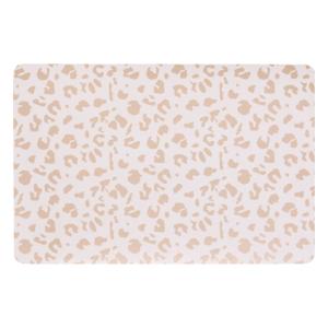 Set de table léopard antidérapant polyester rose 30 x 45