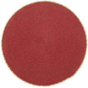 Set de table rond rouge D38