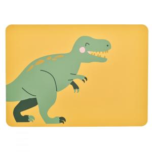 Set de table tyrannosaurus rex en pvc jaune