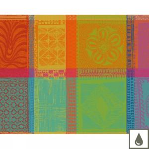 Set enduit pur coton multicolore 40X50 cm
