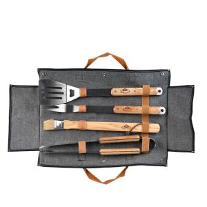 Set outils barbecue en jeans