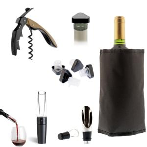 Set prestige 6 pièces pour dégustation des vins - Noir