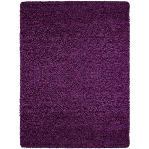 SHAGGY - Tapis Uni à poils longs - Violet 120 x 170 cm