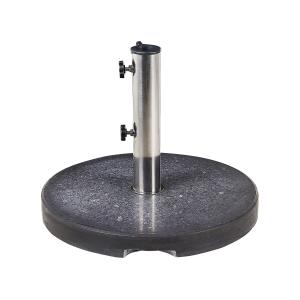 Socle de parasol noir rond 25 kg