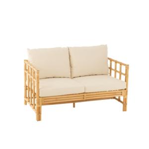 Sofa 2 places en bois Naturel 127x73x64cm