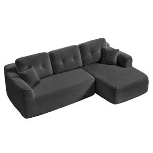 Sofa d’angle modulable 3 places sans montage méridienne dro…