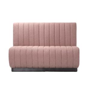 Sofa en coton rose, 140x68x100 cm