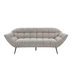 Sofa en polyester gris  221x85x86 cm