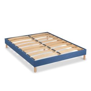 Sommier à lattes en bois    bleu marine  Livré en kit 140x2…