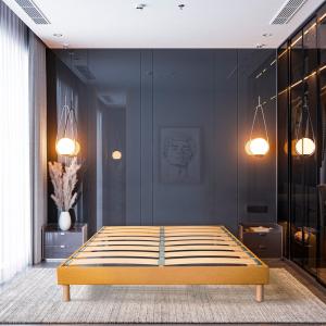 Sommier à lattes en bois     Jaune  Livré en kit 90x190 cm