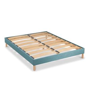 Sommier à lattes en bois    Vert d'eau  Livré en kit 160x20…