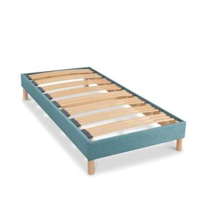 Sommier à lattes en bois    Vert d'eau  Livré en kit 90x200…