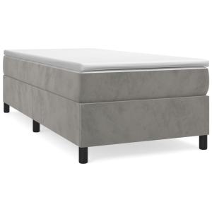 Sommier avec matelas bois gris 203  X  90  X  35   cm