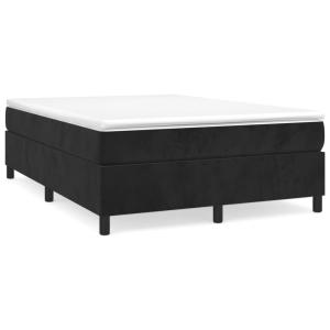 Sommier avec matelas bois noir 203  X  140  X  35   cm