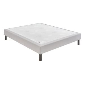 Sommier confort médium gris souris 18 cm 90x190