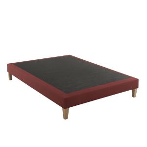 Sommier déco tapissier 130 x 200 Rouge