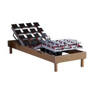 Sommier électrique à plots et matelas mousse hr35 90 x 190