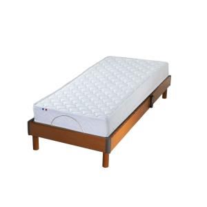 Sommier électrique et matelas latex 3 zones 2x80x200