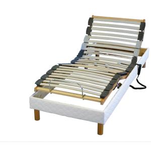 Sommier électrique et matelas mémoire forme 90x190