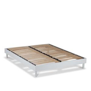 Sommier en kit à lattes couleur blanc 140x200