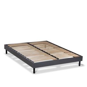 Sommier en kit à lattes en kit couleur Gris 90x200