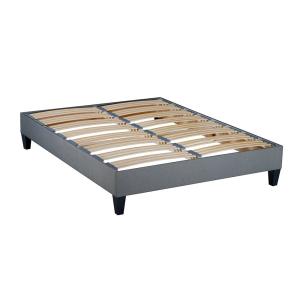 Sommier en kit ergostar bois gris clair 140x190 cm
