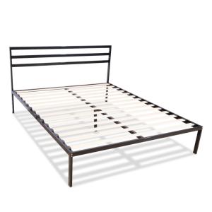 Sommier en métal avec tête de lit    Livré en kit 160x200 c…