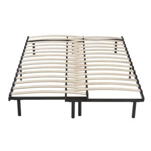 Sommier extensible à lattes cadre métallique ajustable 90/1…