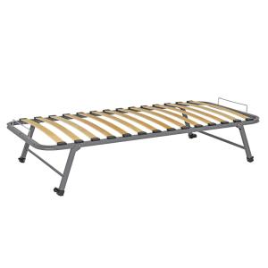 Sommier gigogne metal gris 70x200 cm