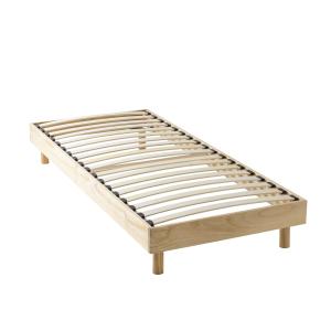 Sommier kit en bois massif 13 cm naturel 90x190